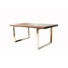 Home Design Furniture Table à manger en bois avec jambe matal